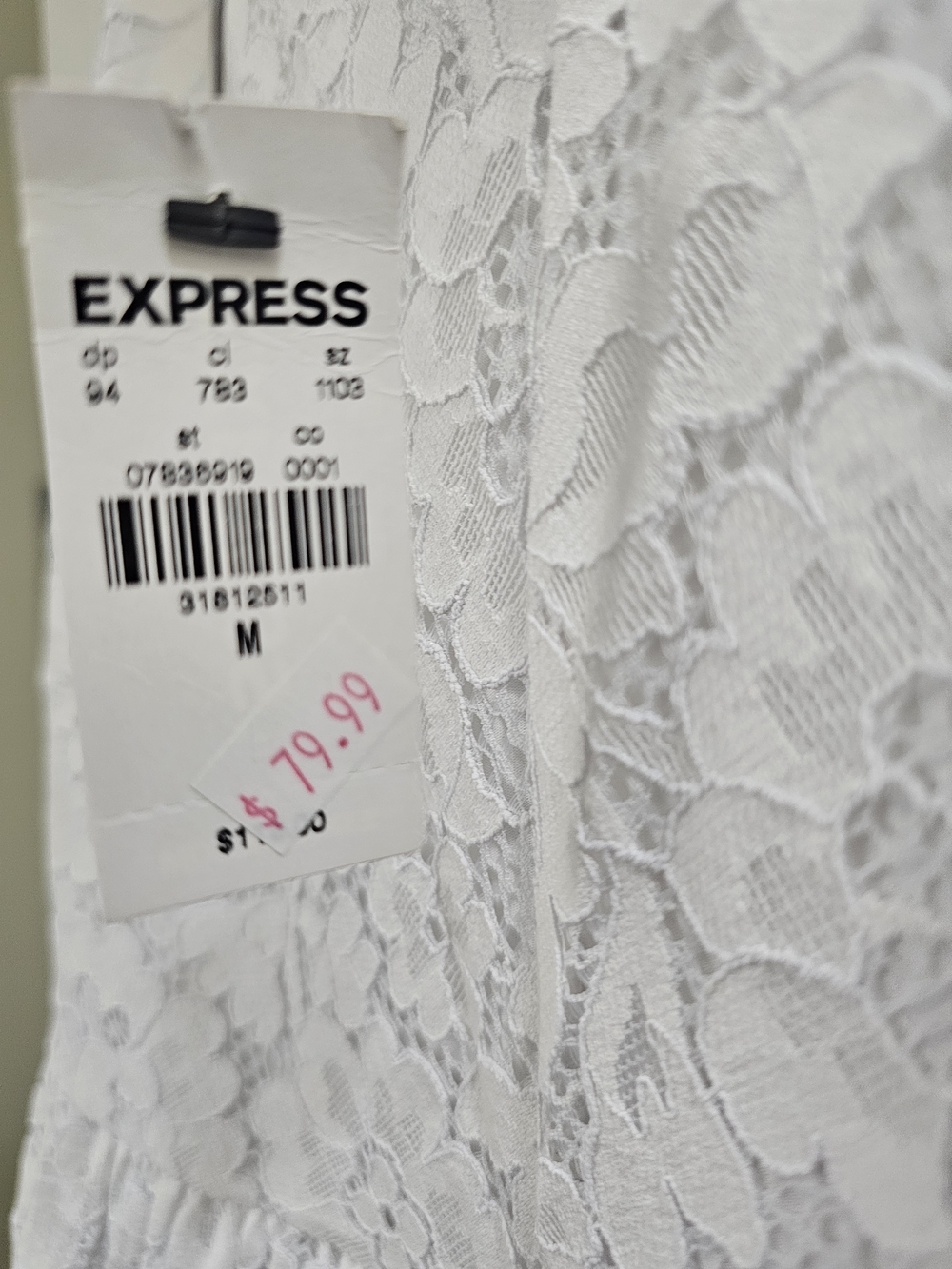 Express White Lace Dress